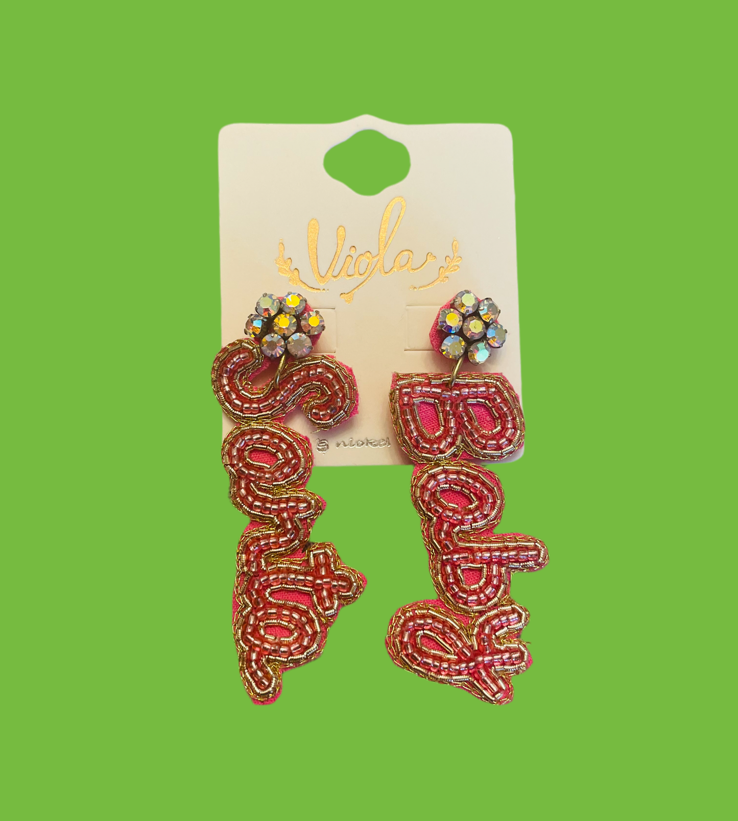 Santa Baby Seed Bead Earrings