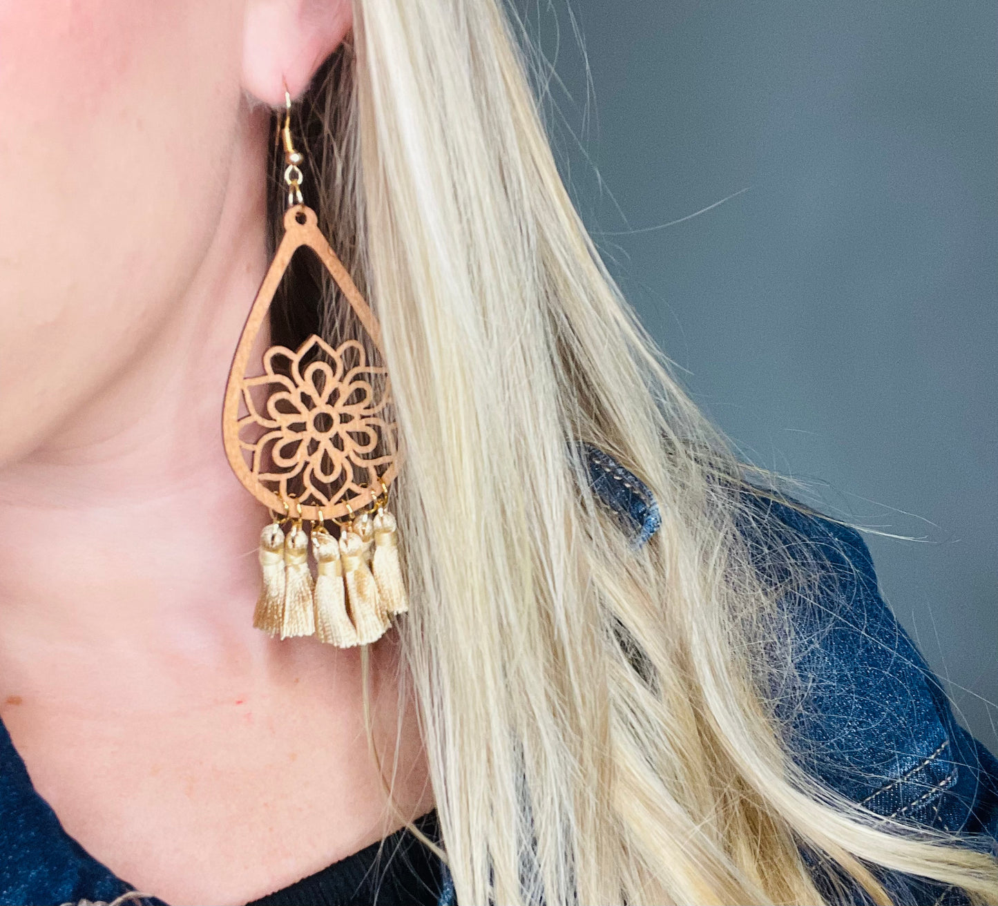 Boho Tan Earrings