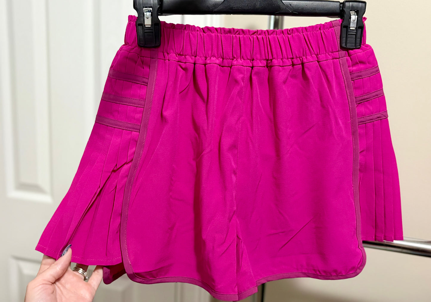 Side Pleated Shorts