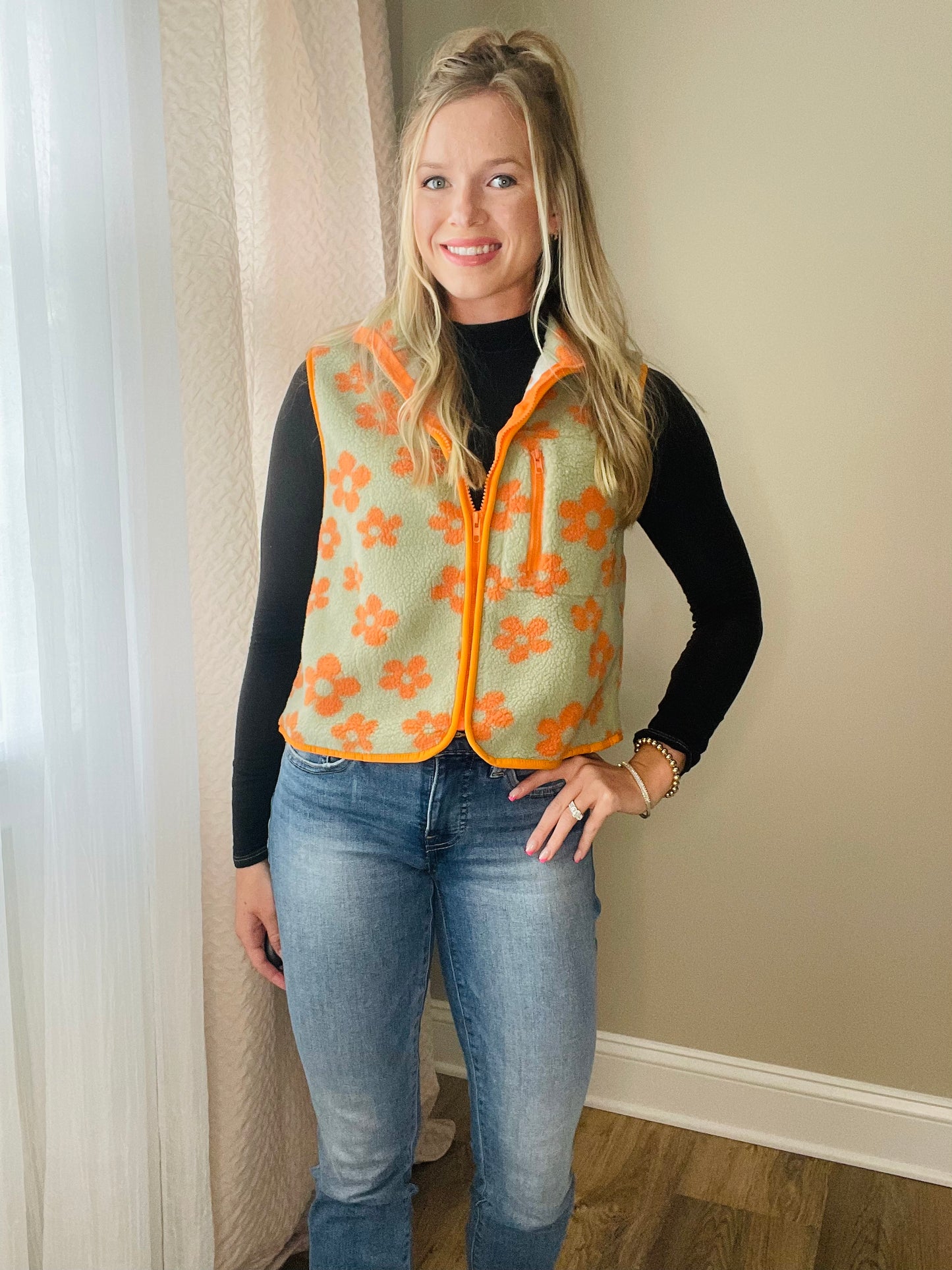 Retro Flower Vest