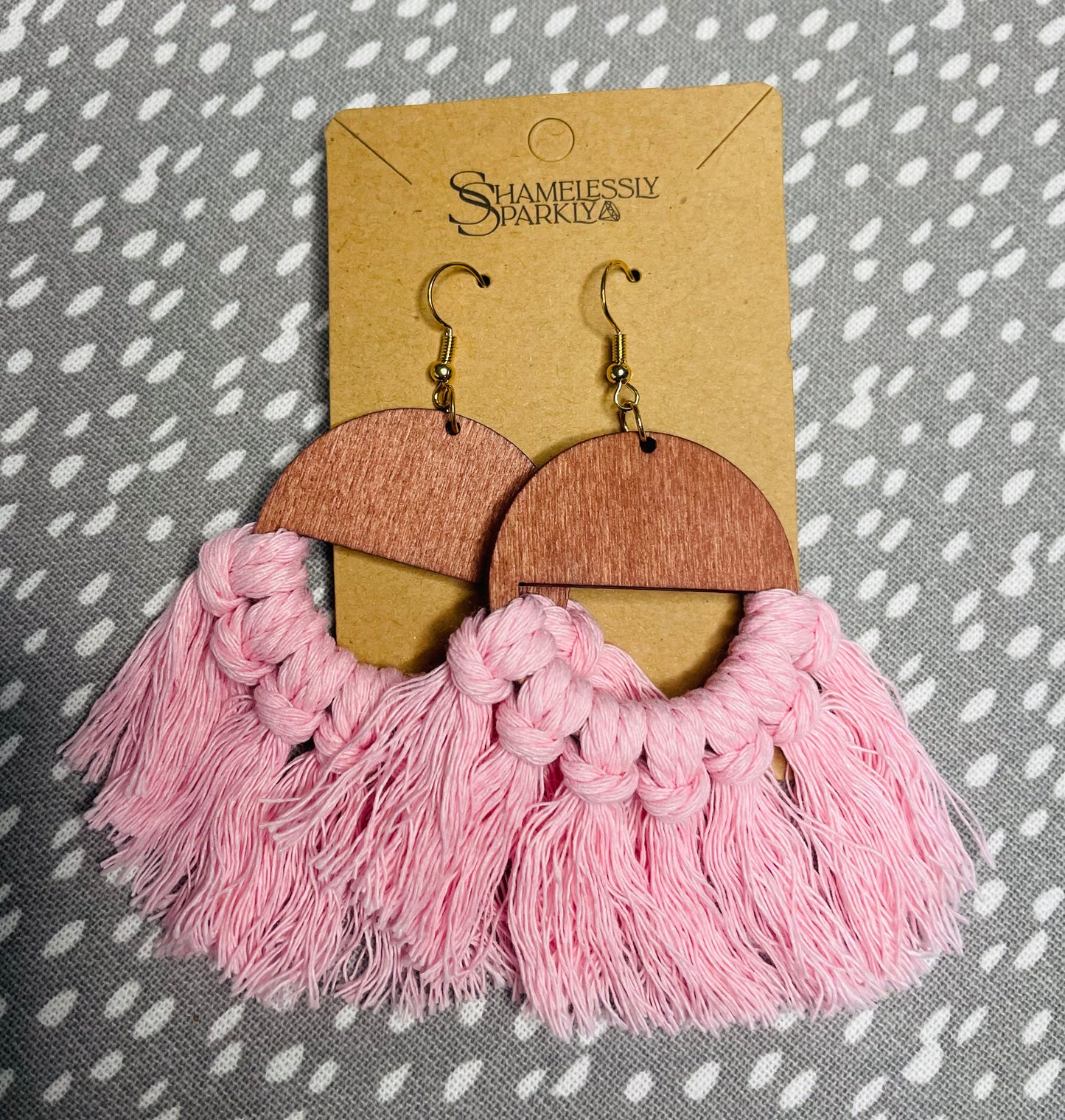 Boho Pink Earrings