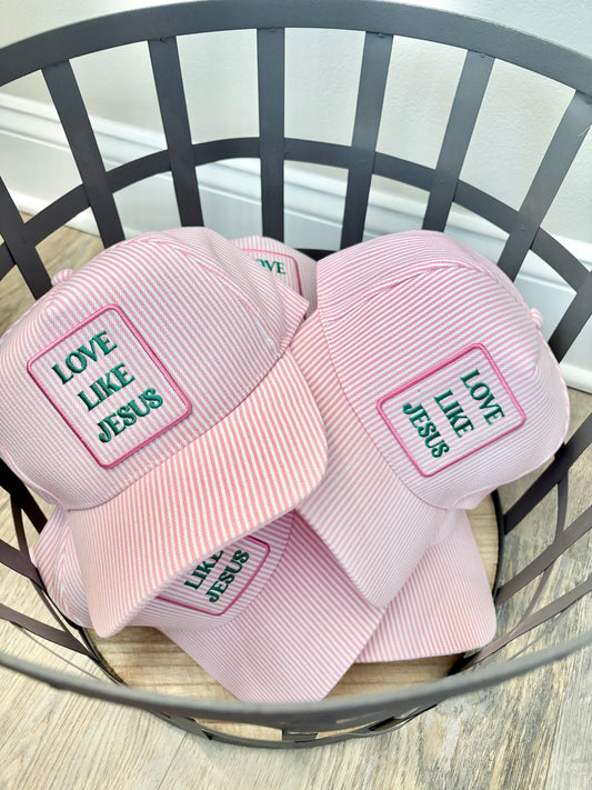 Pink-Love Like Jesus Trucker