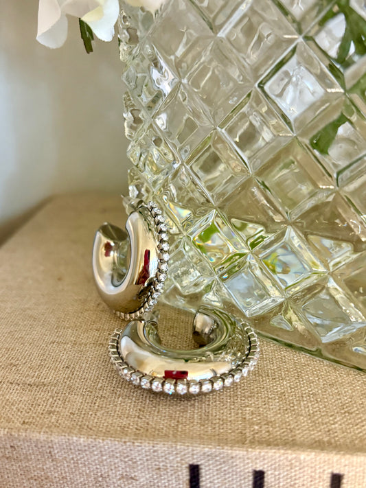 Rhinestone Hoops
