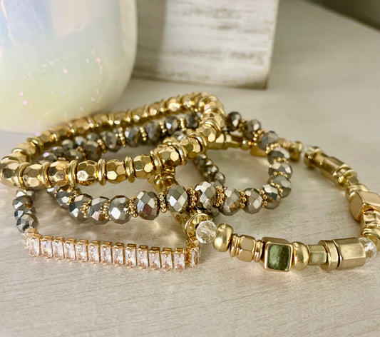 Gold Bracelet Set